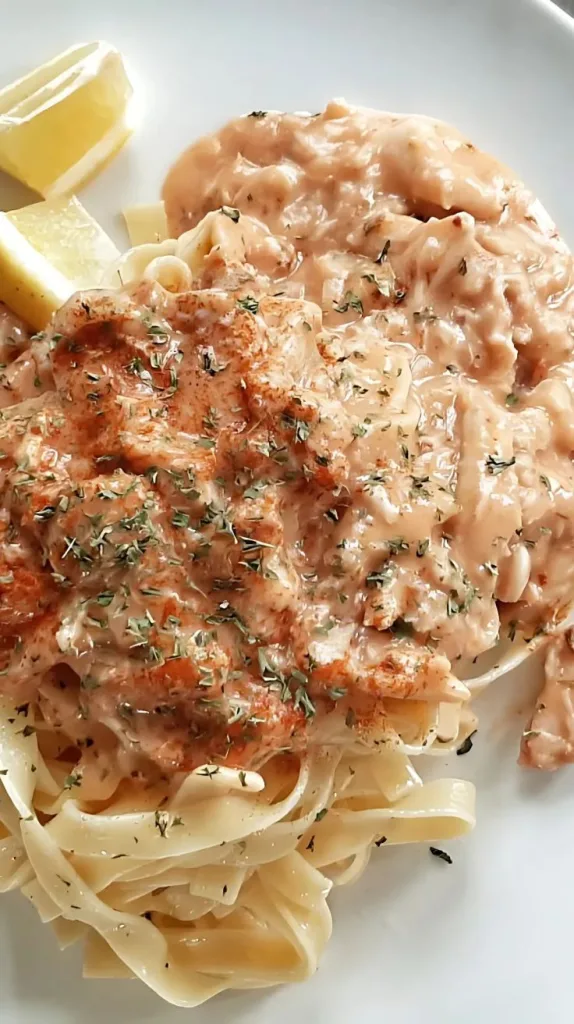 Crab Newburg with Tagliatelle