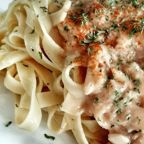 Crab Newburg with Tagliatelle