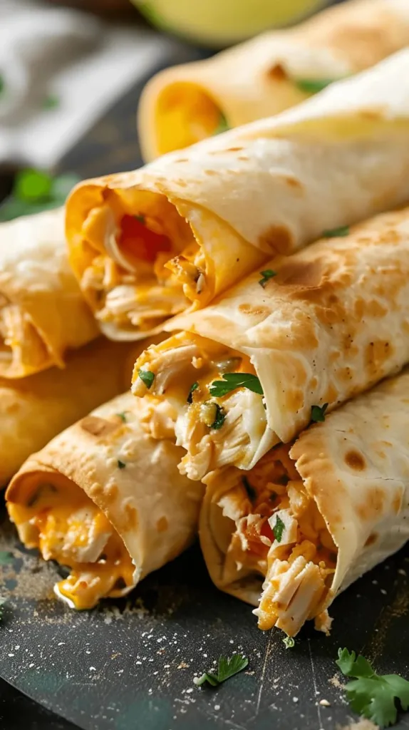 Cream Cheese Chicken Taquitos 30 Minutes