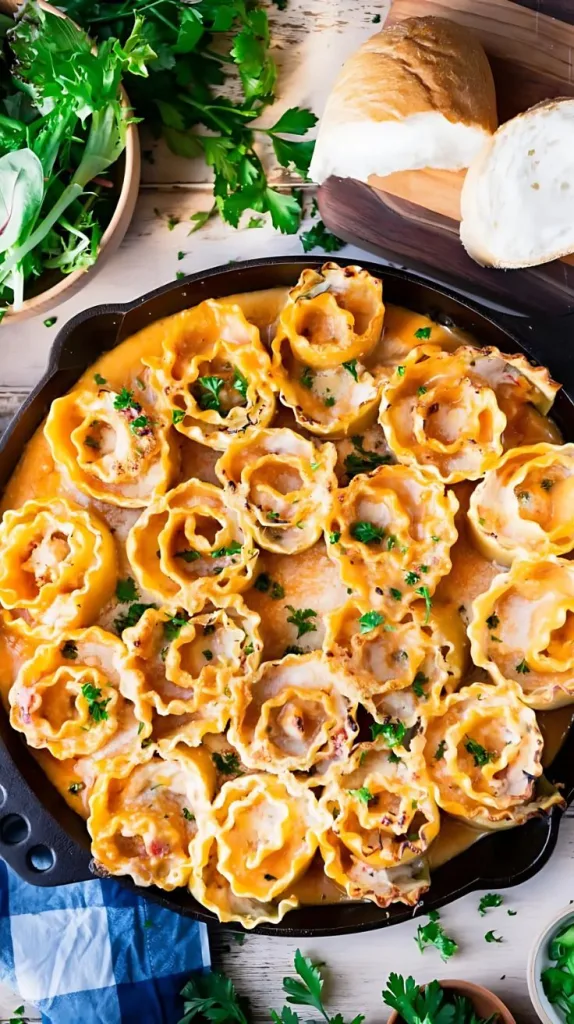 Creamy Buffalo Chicken Lasagna Roll Ups Recipe