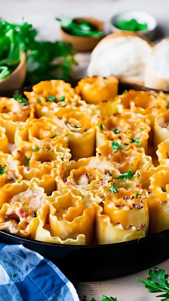 Creamy Buffalo Chicken Lasagna Roll Ups Recipe