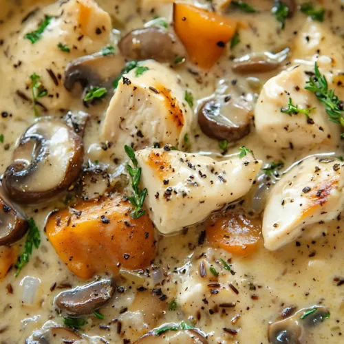 Creamy Mushroom Chicken and Wild Rice Soup Recipe