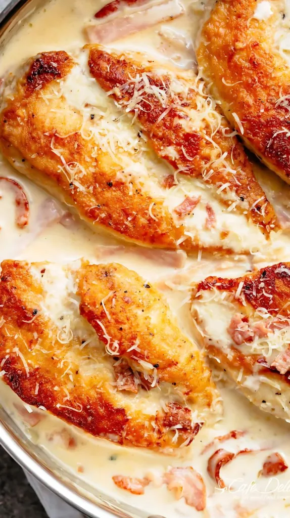 Creamy Parmesan Carbonara Chicken Recipe
