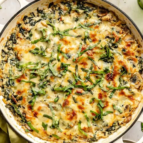 Creamy Ricotta Chicken and Orzo Skillet Recipe