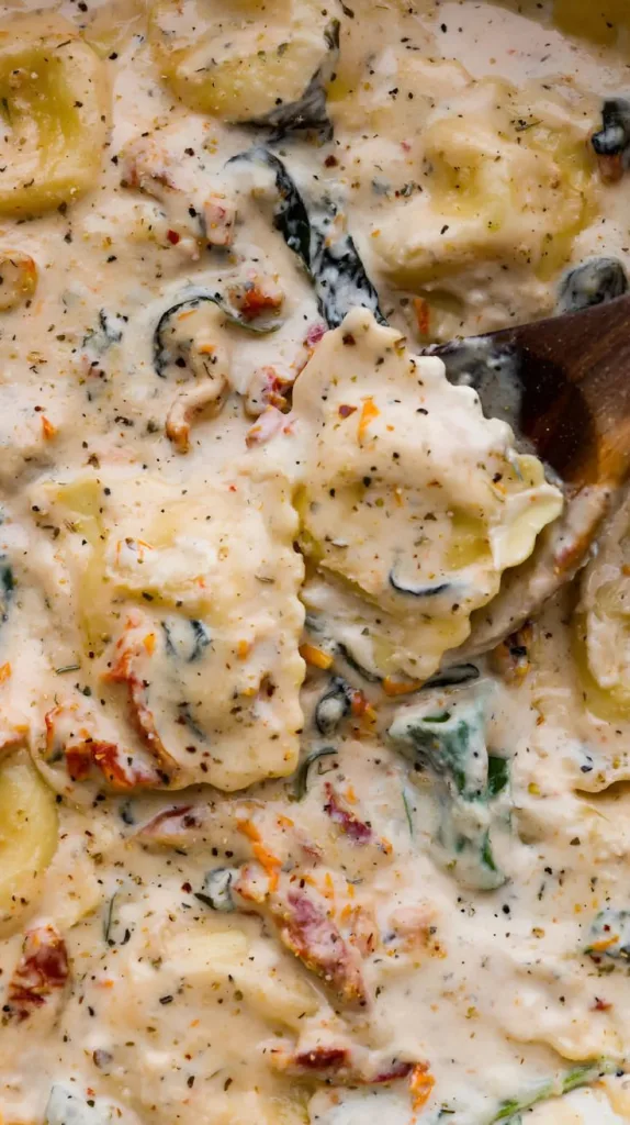 Creamy Tuscan Ravioli Recipe