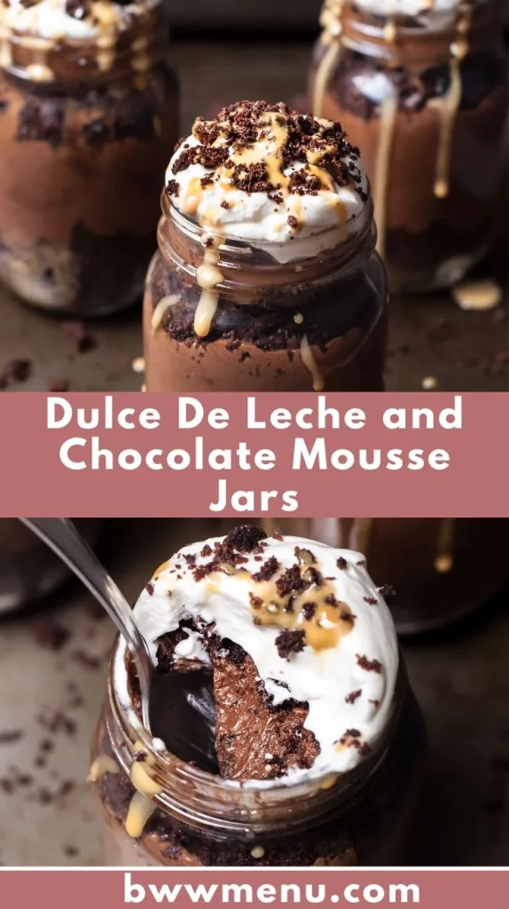 Dulce de Leche and Chocolate Mousse Jars Recipe