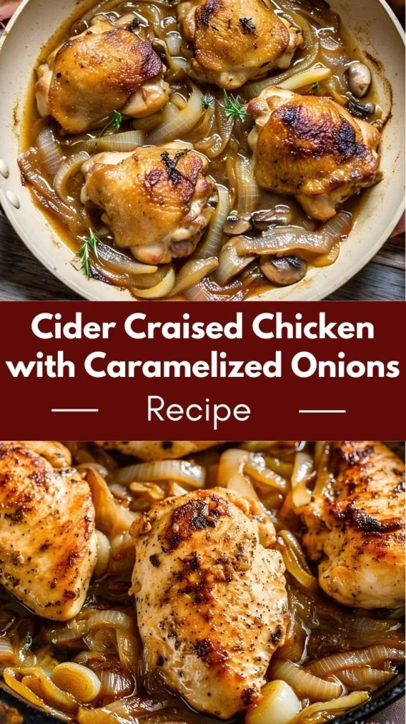Cider Braised Chicken With Caramelized Onions