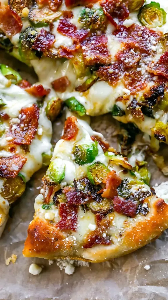 Easy Skillet Pizza with Brussels and Bacon Recipe