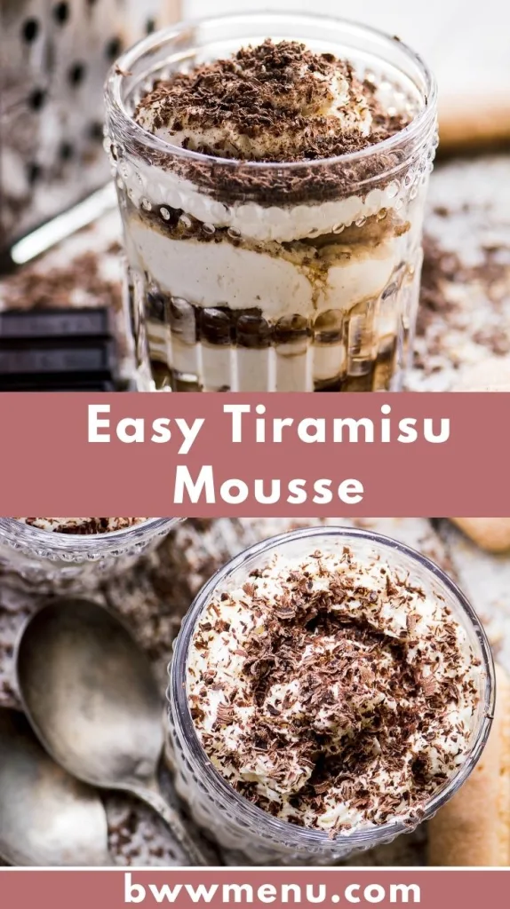 Easy Tiramisu Mousse
