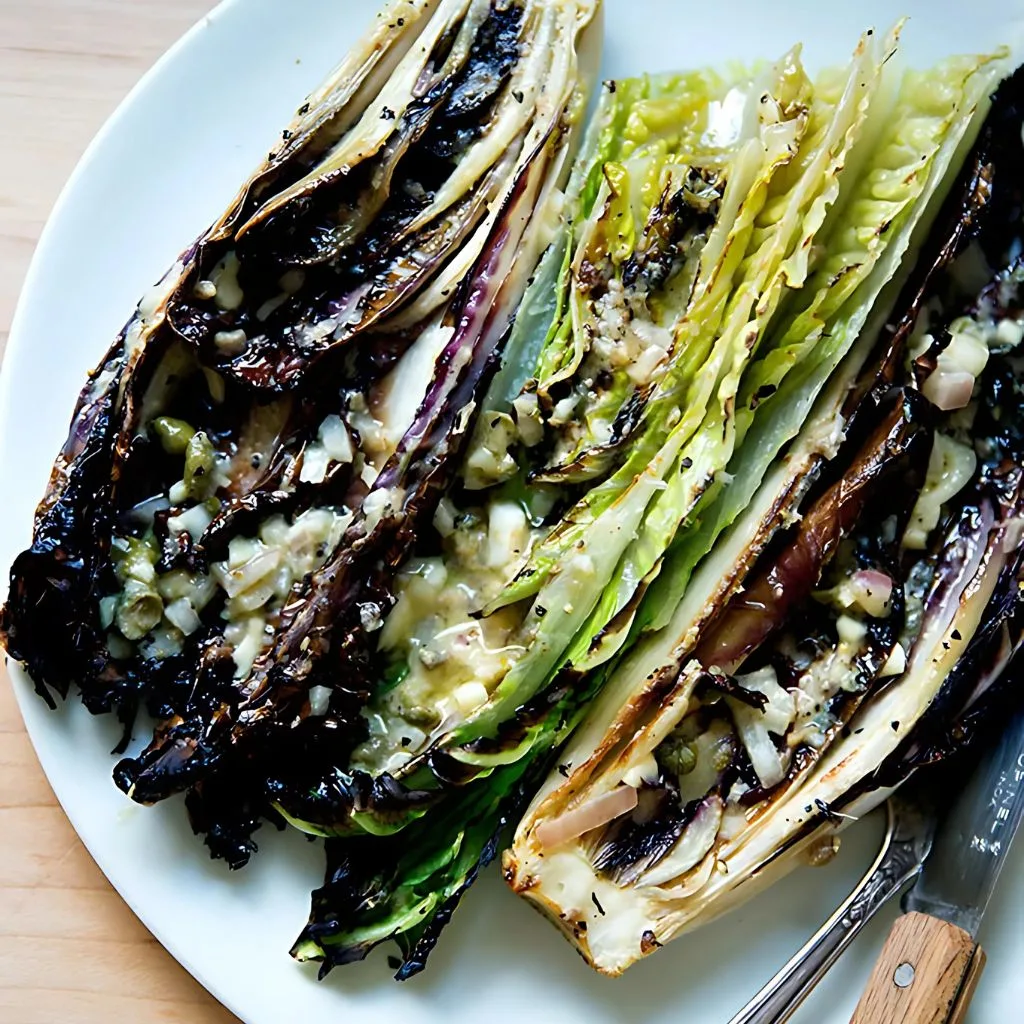 Grilled Romaine Caesar Salad