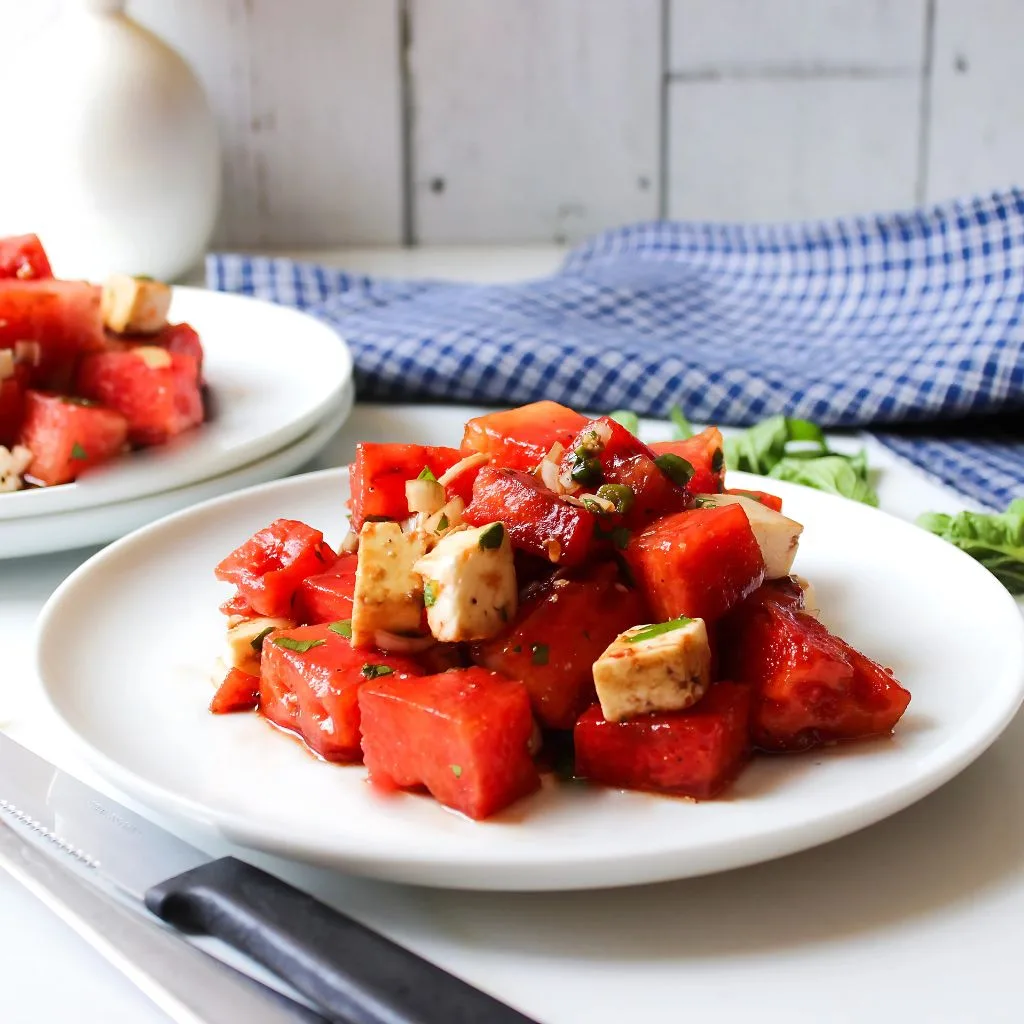 Grilled Watermelon and Feta Salad