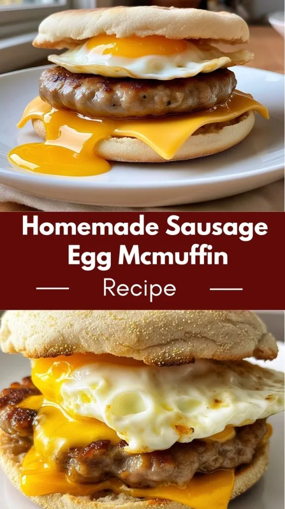 Homemade Sausage Egg McMuffin Recipe