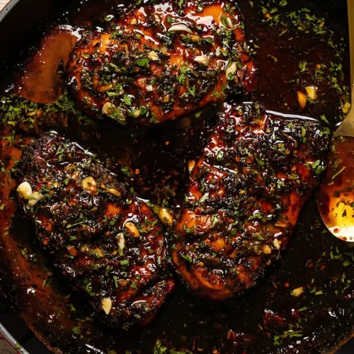 Hot Honey Baked Chicken Breasts