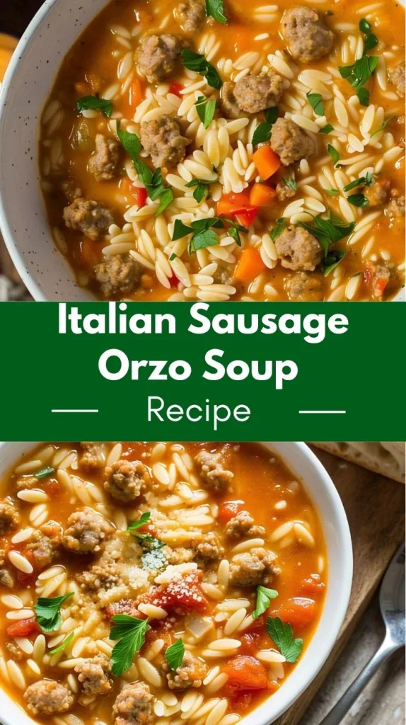 Italian Sausage Orzo Soup Recipe