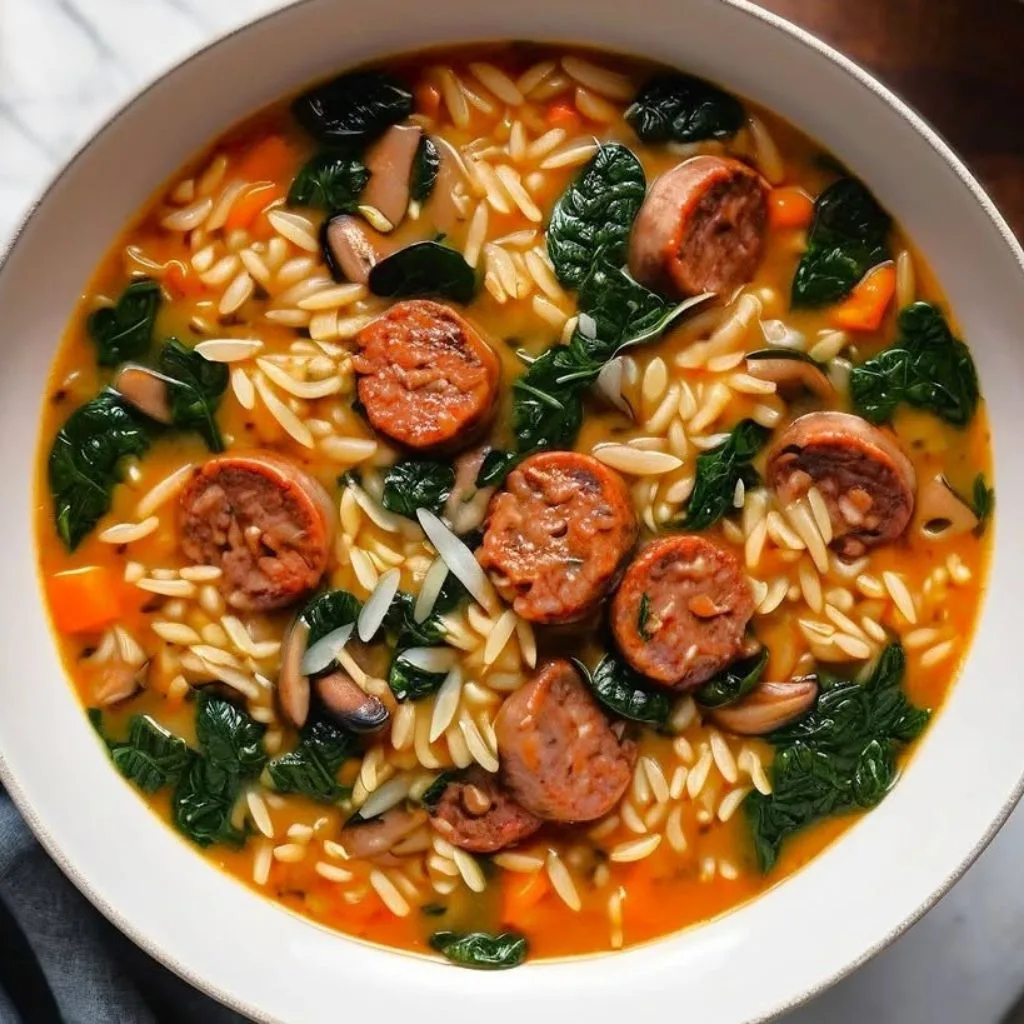 Italian Sausage Orzo Soup Recipe