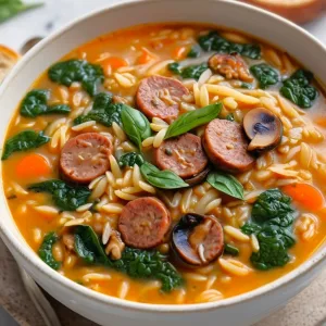 Italian Sausage Orzo Soup Recipe