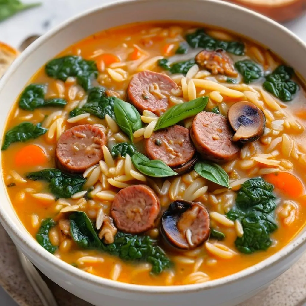Italian Sausage Orzo Soup Recipe