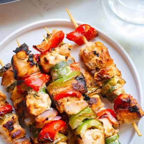 Lemon Greek Marinated Chicken Kabobs Recipe