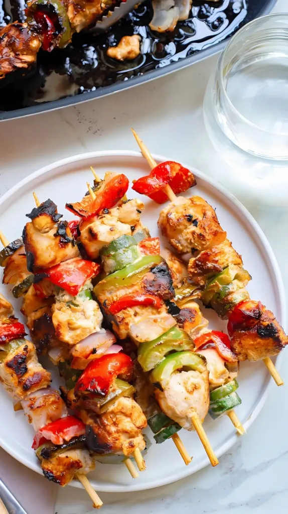 Lemon Greek Marinated Chicken Kabobs Recipe