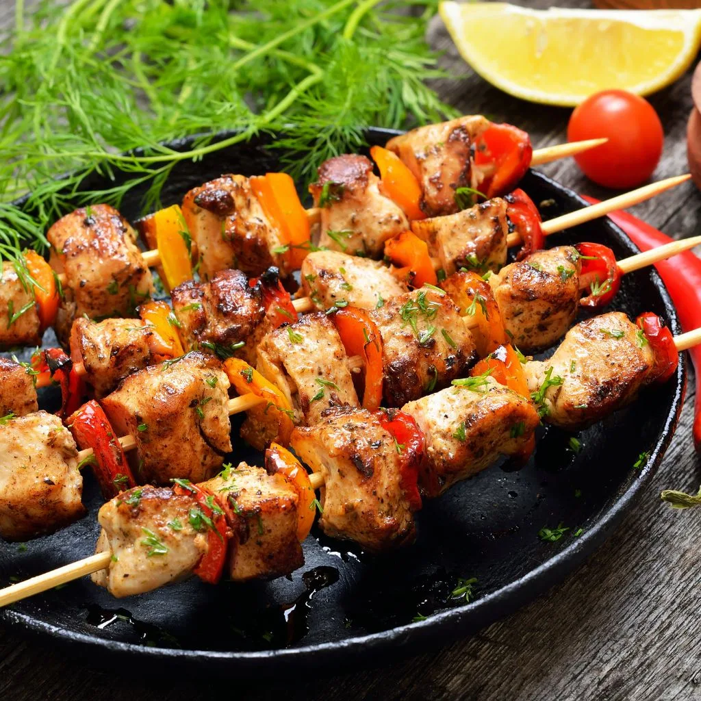 Lemon Herb Chicken Skewers