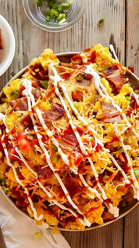 Loaded Hash Brown Breakfast Nachos Recipe