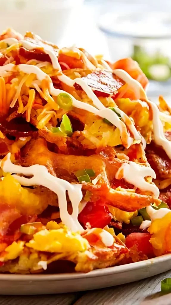 Loaded Hash Brown Breakfast Nachos Recipe