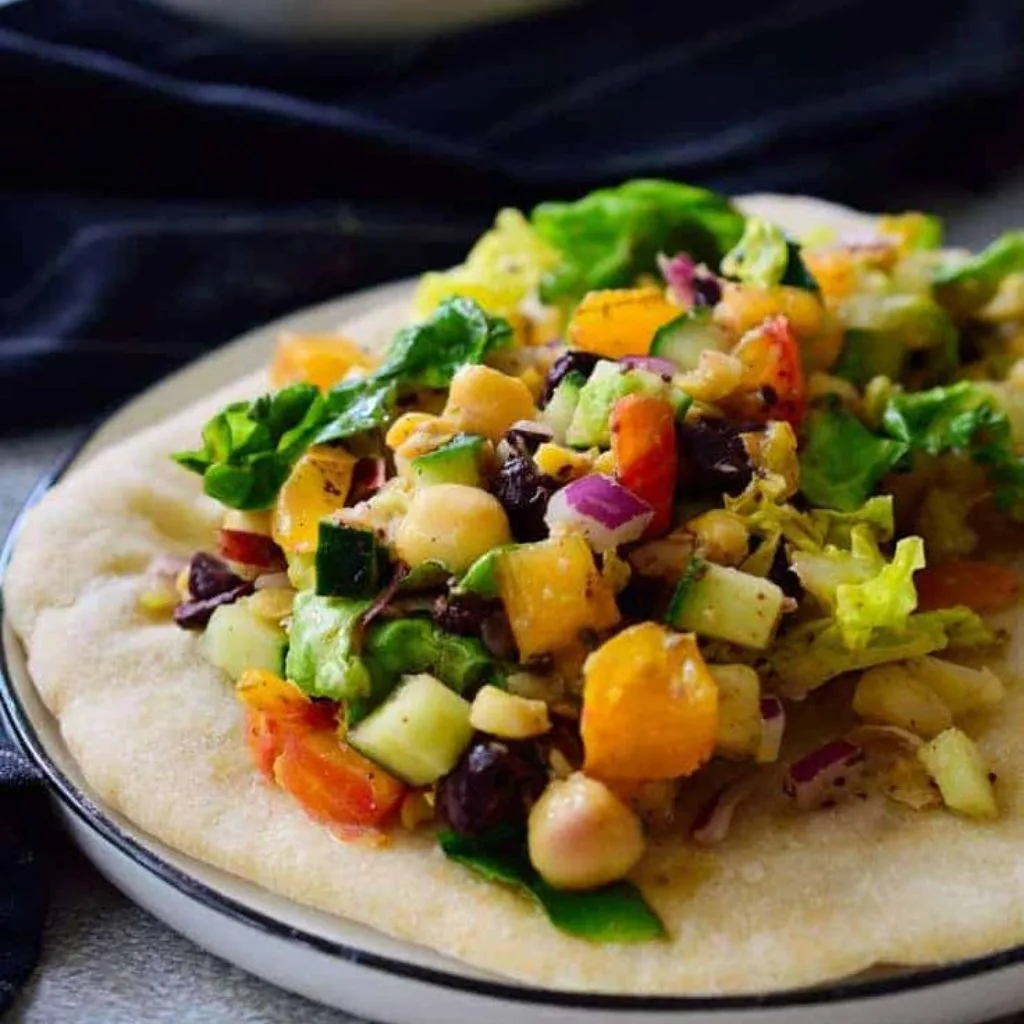 Mediterranean Chickpea Salad Pitas Sandwich