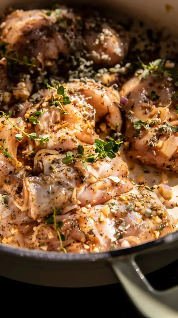 One Pan Roasted Herb Chicken and Wild Rice Recipe