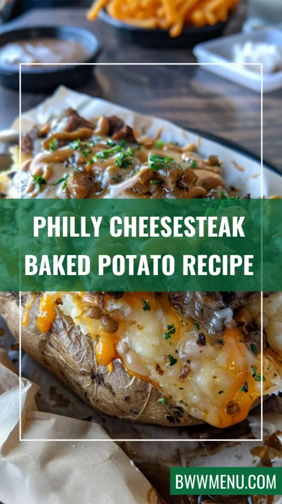 Philly Cheesesteak Baked Potato Recipe