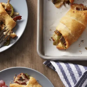 Philly Cheesesteak Crescent Rolls Recipe