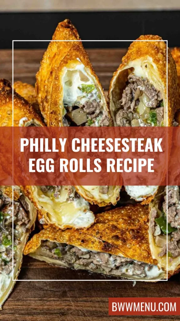 Philly Cheesesteak Egg Rolls