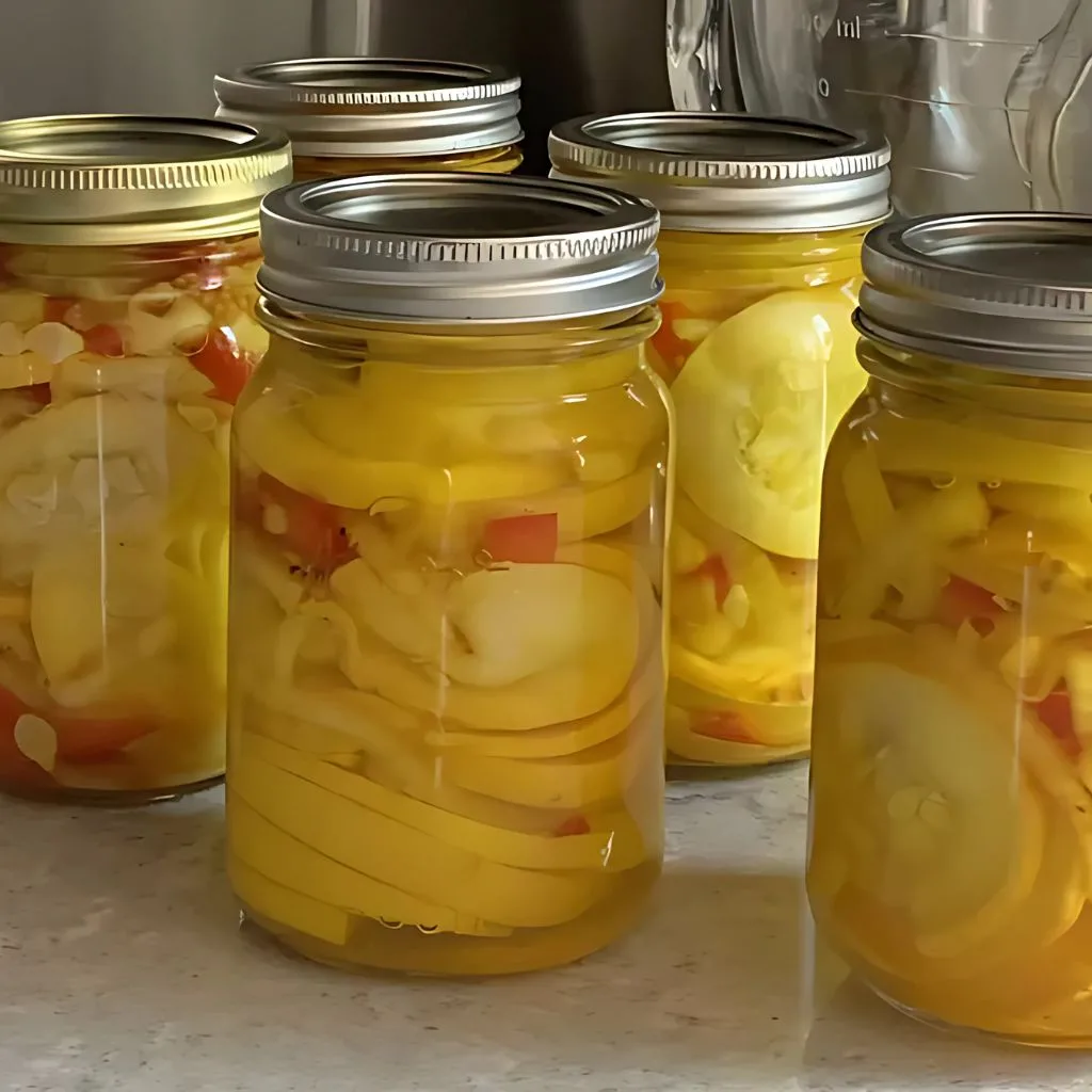 Pickled Squash Slices