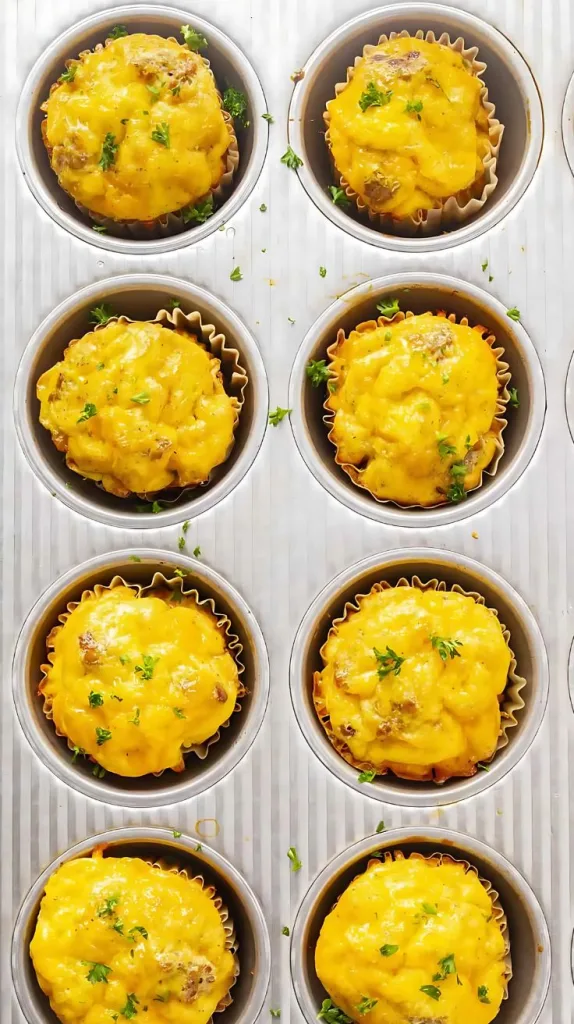 Sausage Egg and Cheese Savory Breakfast Muffins Recipe