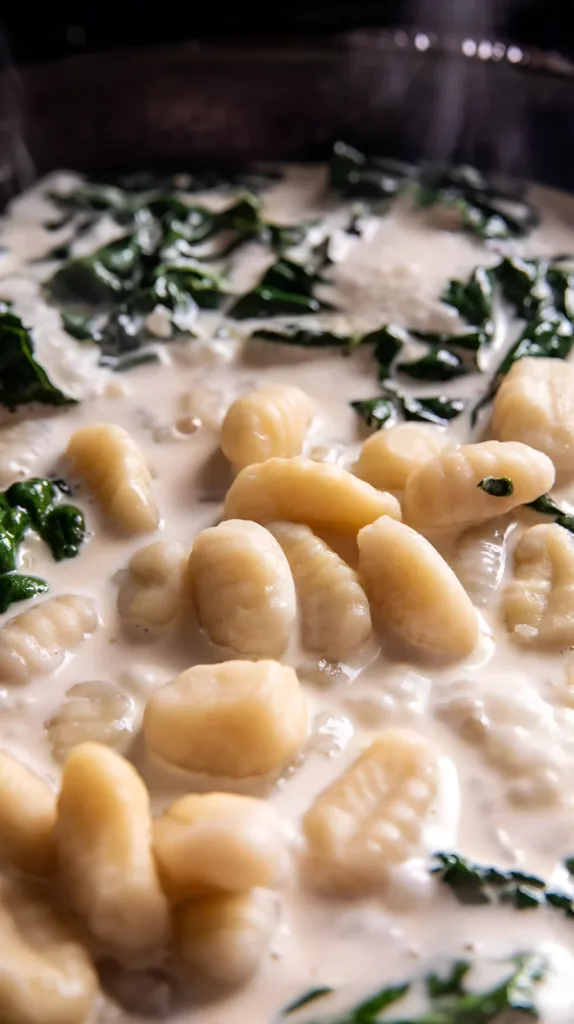 Skillet Creamy Chicken and Parmesan Gnocchi Recipe