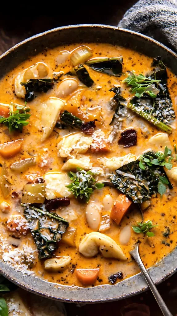 Slow Cooker Creamy White Bean Noodle Soup Recipe