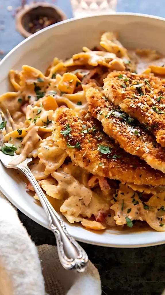 Southern Style Creamy Parmesan Chicken Pasta