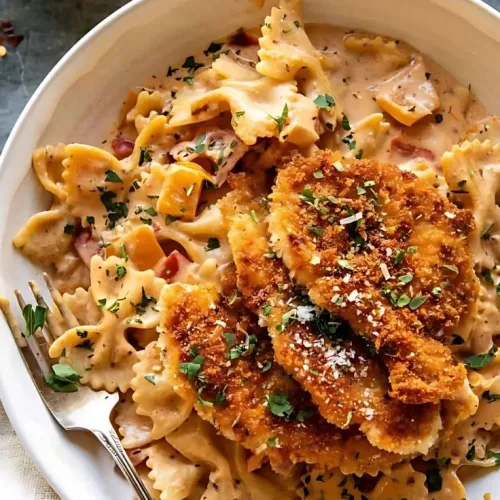 Southern Style Creamy Parmesan Chicken Pasta