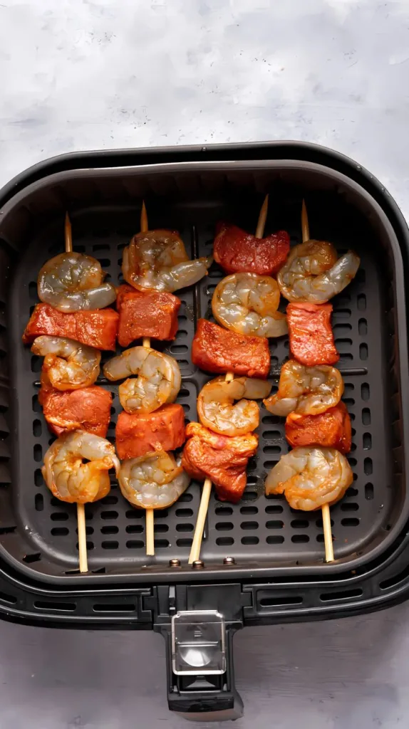 Steak And Shrimp Kabobs In Air Fryer Recipe
