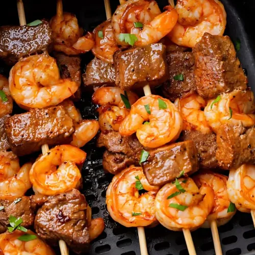 Steak And Shrimp Kabobs In Air Fryer Recipe