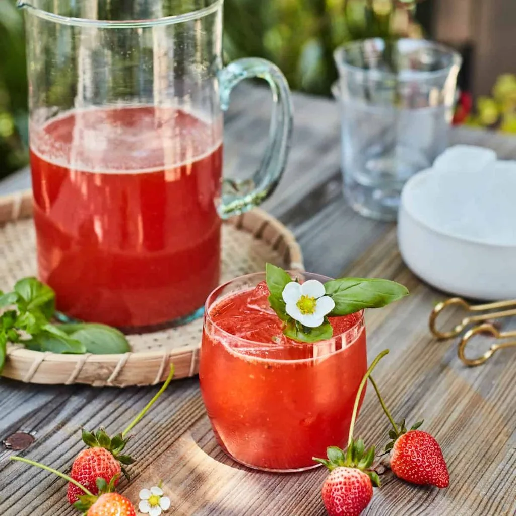 Strawberry Basil Lemonade