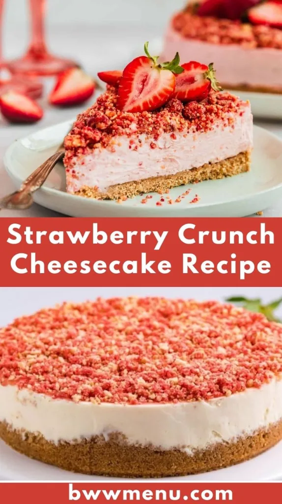 Strawberry Crunch Cheesecake Recipe