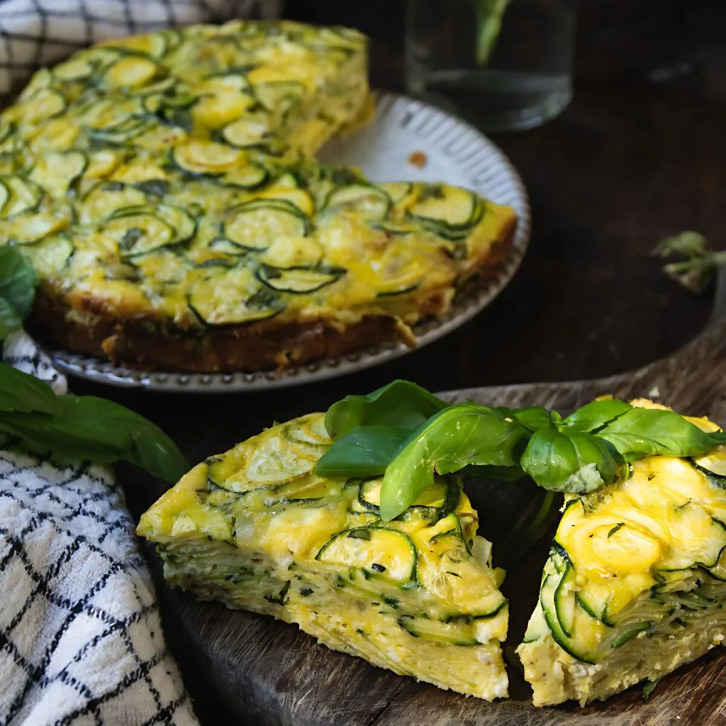 Summer Squash and Goat Cheese Frittata