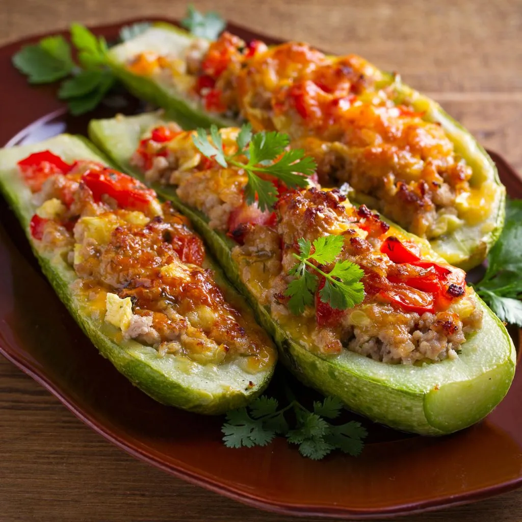 Taco-Stuffed Zucchini Boats