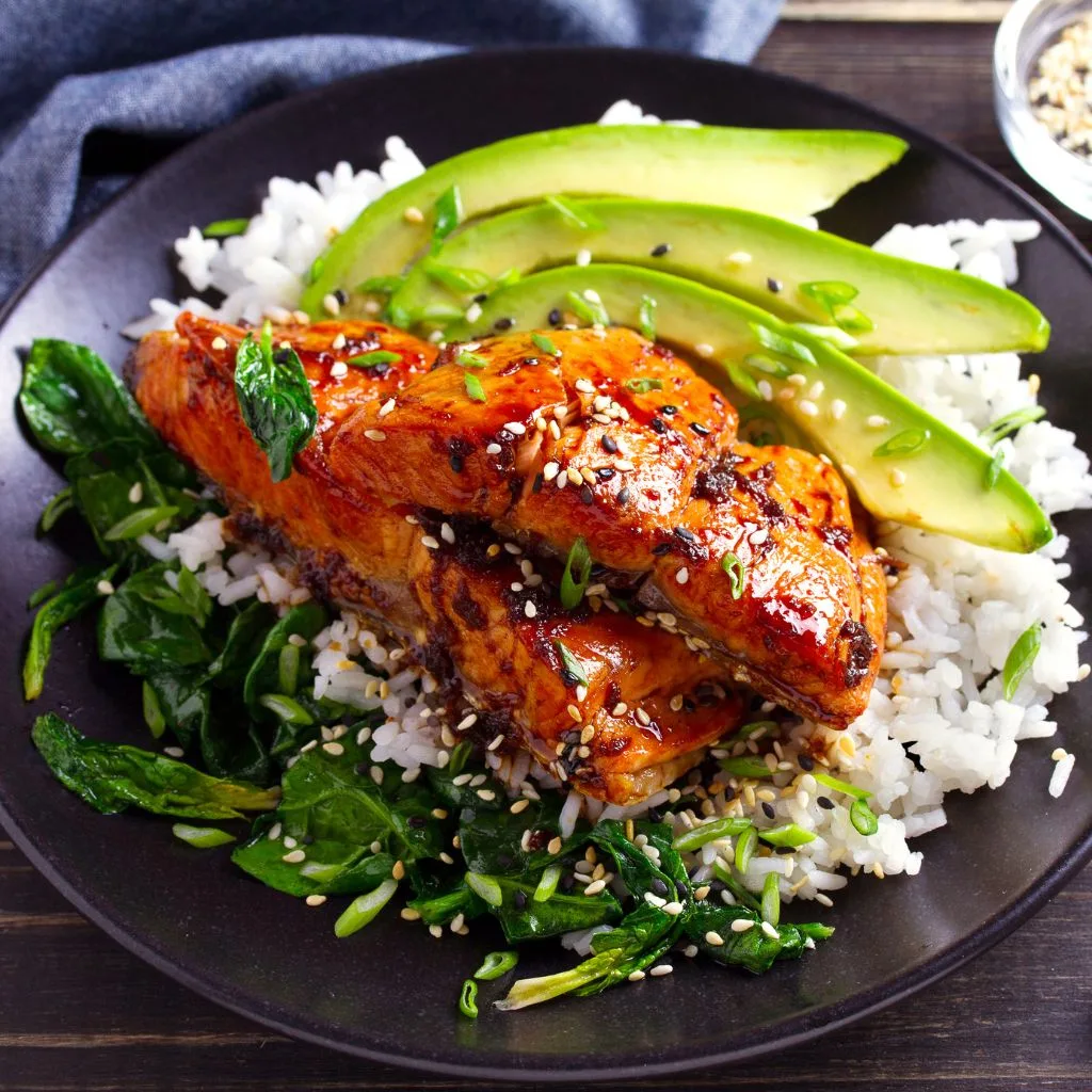 Teriyaki Salmon Rice Bowls