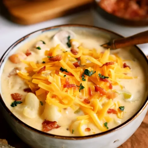 Wisconsin Bacon and Potato Cheese Soup Recipe