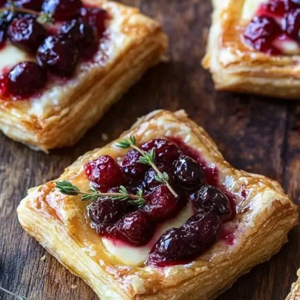 brie and cranberry tart