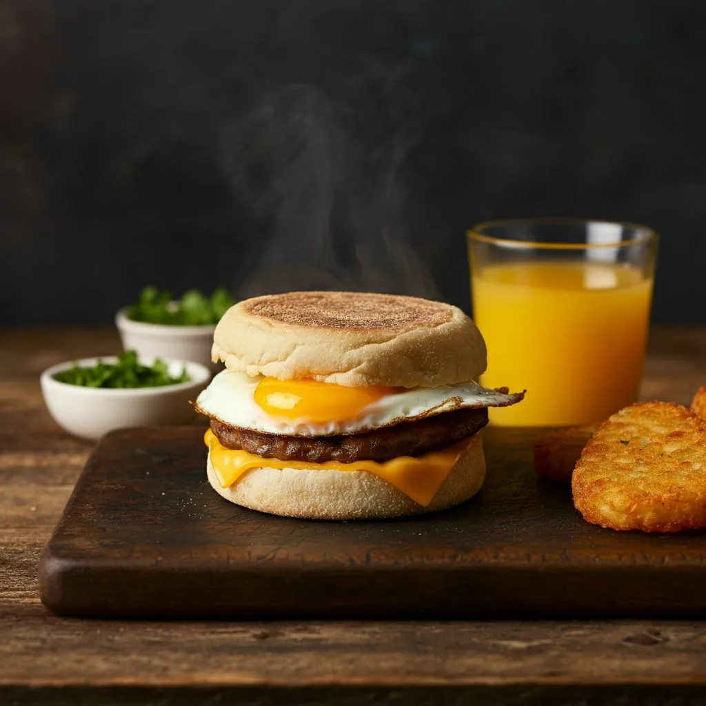 Homemade Sausage Egg McMuffin Recipe