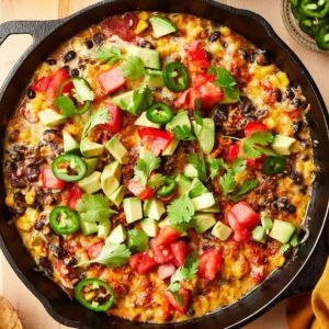 Skillet Nacho Dip Recipe