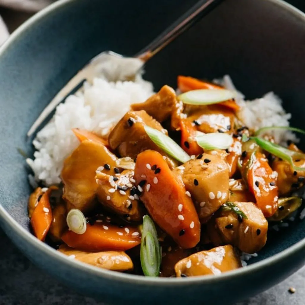 Stir Fried Chinese Garlic Chicken Recipe