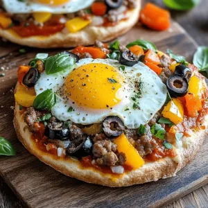 English Muffin Breakfast Pizza